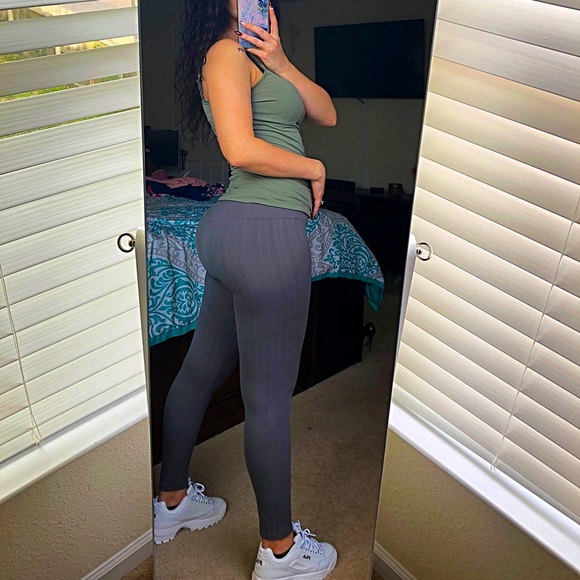 Eye candy gray fleece leggings size L - Picture 1 of 9